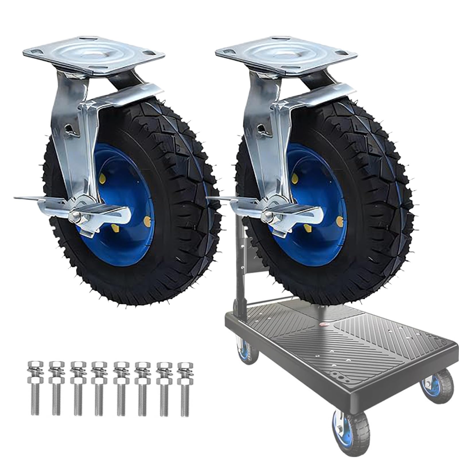 Roue de transport industriel pour chariot d'atelier et mobilier lourd charge lourde 250mm