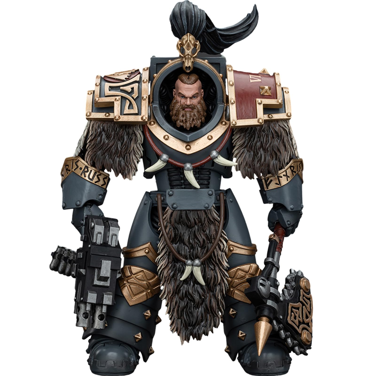JOYTOY Warhammer 40k Horus Heresy Series, Space Wolves Varagyr Wolf Guard Squad Varagyr Terminator 4 1/18 Action Figure Collect Models, Dedicated To You Who Love Collecting