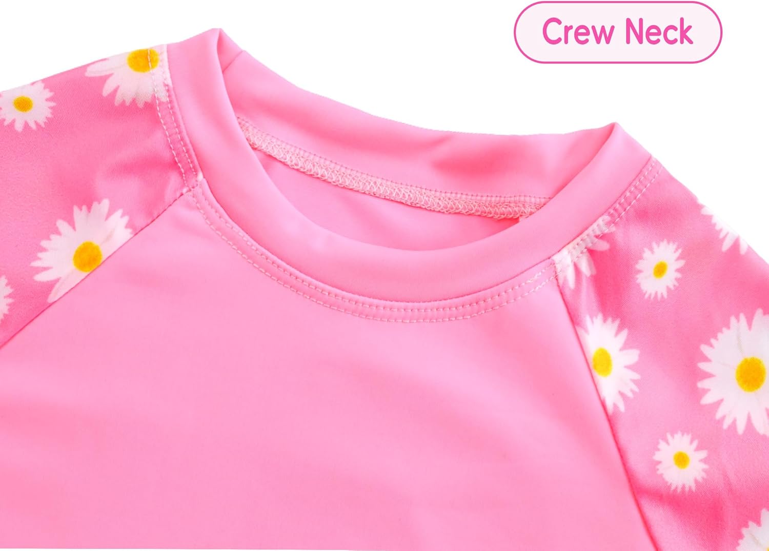 Girls Swimsuit 2 Piece Rash Guard Set Short Sleeve Bathing Suits UPF 50+ Summer Beach Swimwear - Image 3