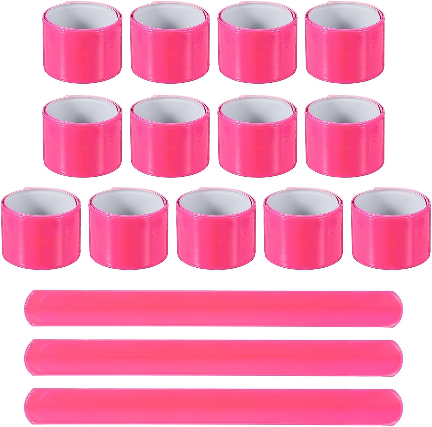 PATIKIL Reflective Arm Bands, High Visibility Bands Reflector Running Gear Snap Bracelet for Night Walking Running