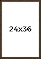 Vista 321 de Marco de fotos completo de madera dorada envejecida de 16 x 20 pulgadas con plexiglás acrílico UV, parte trasera de tablero de espuma y accesorios