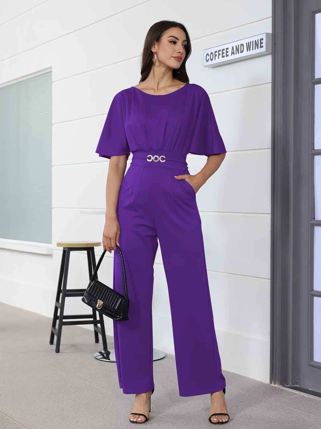 acelyn Elegant Jumpsuit for Women Dressy Sexy Plus Size Wide Leg Pant Suit One Piece Party Outfits - Image 6