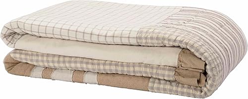Miniatura 4 de VHC Brands Grace Farmhouse - Colcha reversible de algodón de gran tamaño, tamaño King, para todas las estaciones, color blanco, 120 pulgadas de