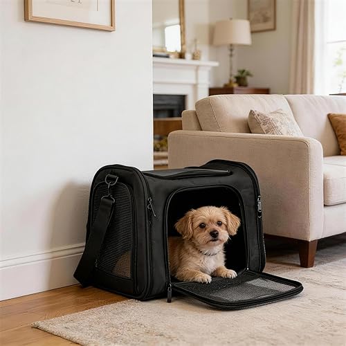 COZPAW Dog Crate for Small Dogs up to 18 lbs, Dog Kennel with Breathable Mesh (B