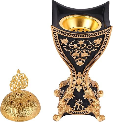 Miniatura 5 de Quemador de incienso de resina de incienso, quemador de incienso, quemador de incienso de carbón, incensario de incienso portátil, para yoga,