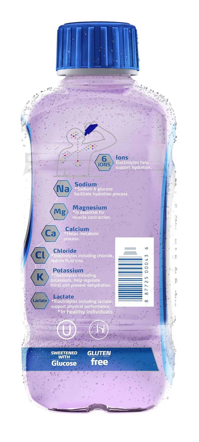 Electrolit, Electrolyte Beverage, Berry Bliss, 21 Fl Oz bottle (Pack of 12)