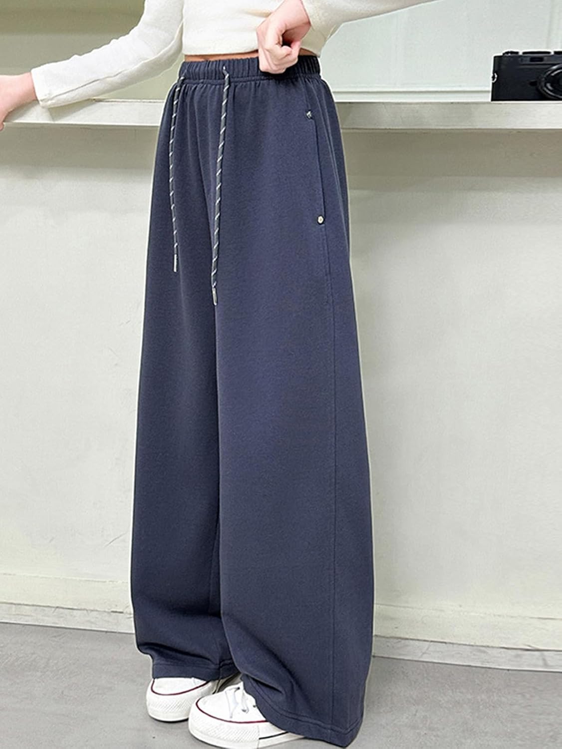 [FDGFJ] スウェットパンツ キッズ 無地 子供 ダンス スウェット ワイドパンツ 長ズボン こども シンプル 衣装 ジュニア