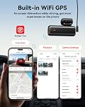 REDTIGER F9 Lite 4K Dash Cam Front, ADAS, Built-in WiFi APP Control Dash Camera for Cars, 2160P UHD Mini Car Dash Cam with GPS, Night Vision, G-Sensor, 24H Parking Monitor (SD Card Not Included)
