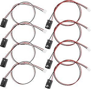4 Pack IR Break Beam Sensor, 5MM LEDs Counting Module, Split Through-Beam Photoelectric Switch for DIY Electronic Automation Project Industrial Control