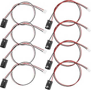 4 sensores de haz de rotura IR, módulo de conteo LED de 5 mm, interruptor fotoeléctrico de haz pasante, módulo de sensor de luz compacto, para electrónica de bricolaje, proyectos de automatización y