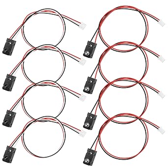 4 Pack IR Break Beam Sensor, 5MM LEDs Counting Module, Split Through-Beam Photoelectric Switch for DIY Electronic Automation Project Industrial Control