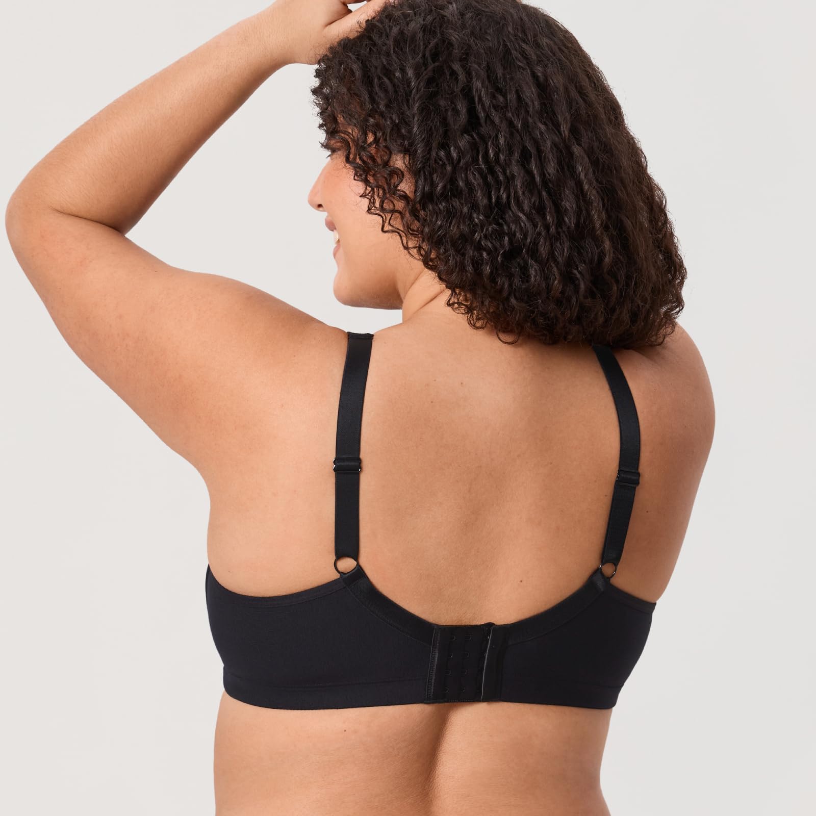 DELIMIRA Sujetador Algodon sin Aros para Mujer | Copa Completa, Tallas Grandes, Invisible, Comodos