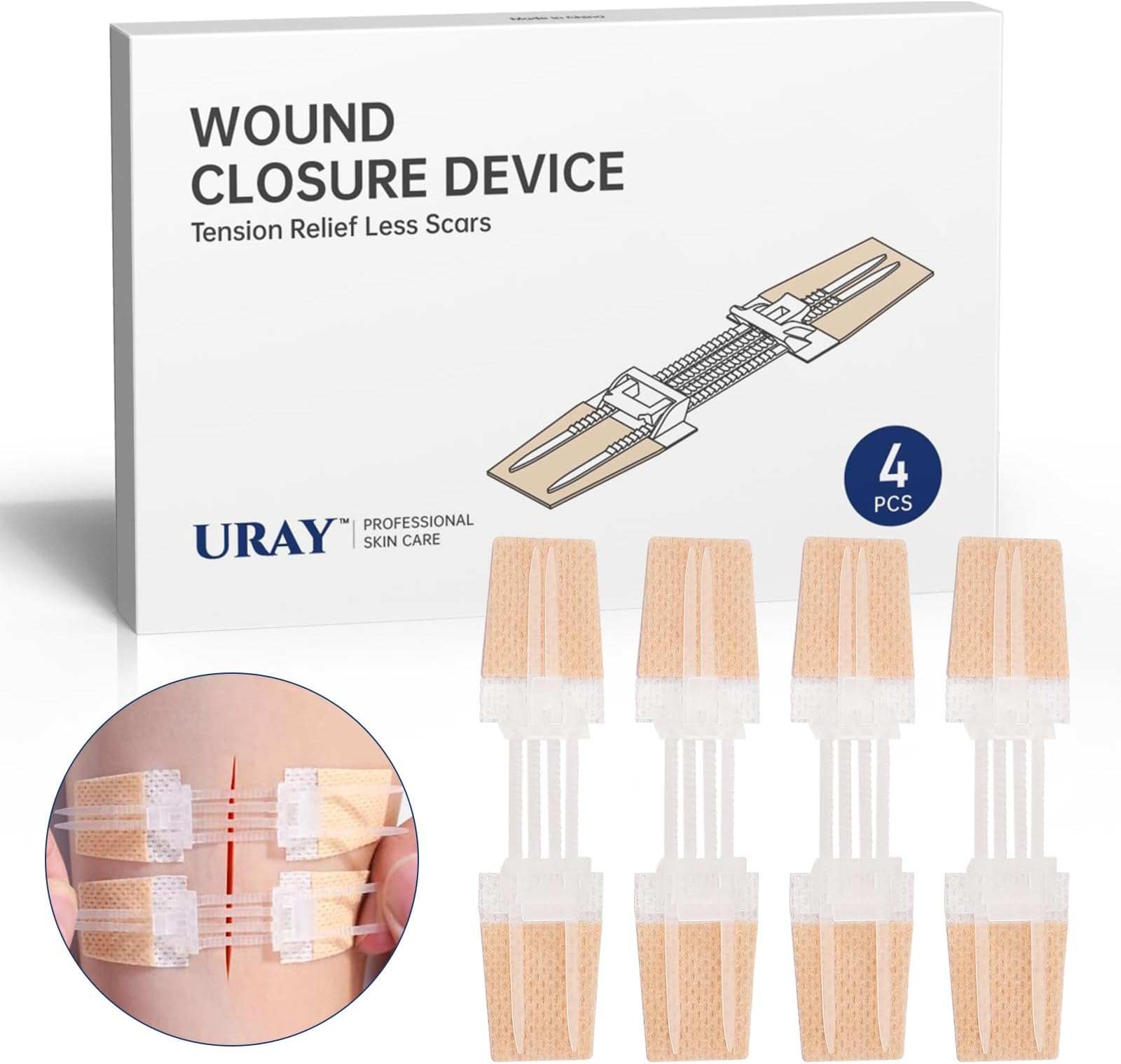 Amazon.com: Emergency Wound Closure Devices, Zipper Wound Closure ...