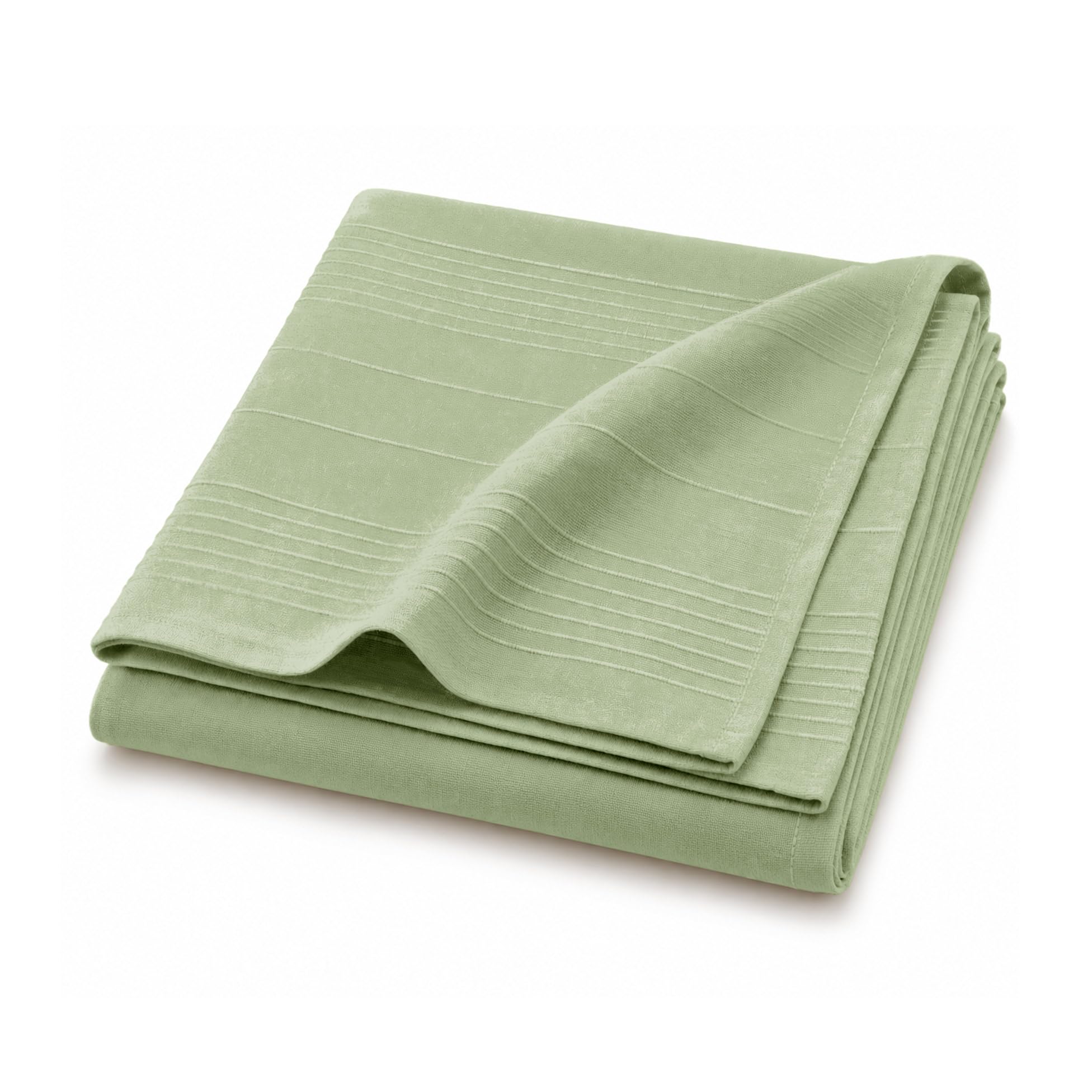 Douceur D'intérieur Green (Sage) Lucile Sage Polycotton Blanket 220 X 240 Cm