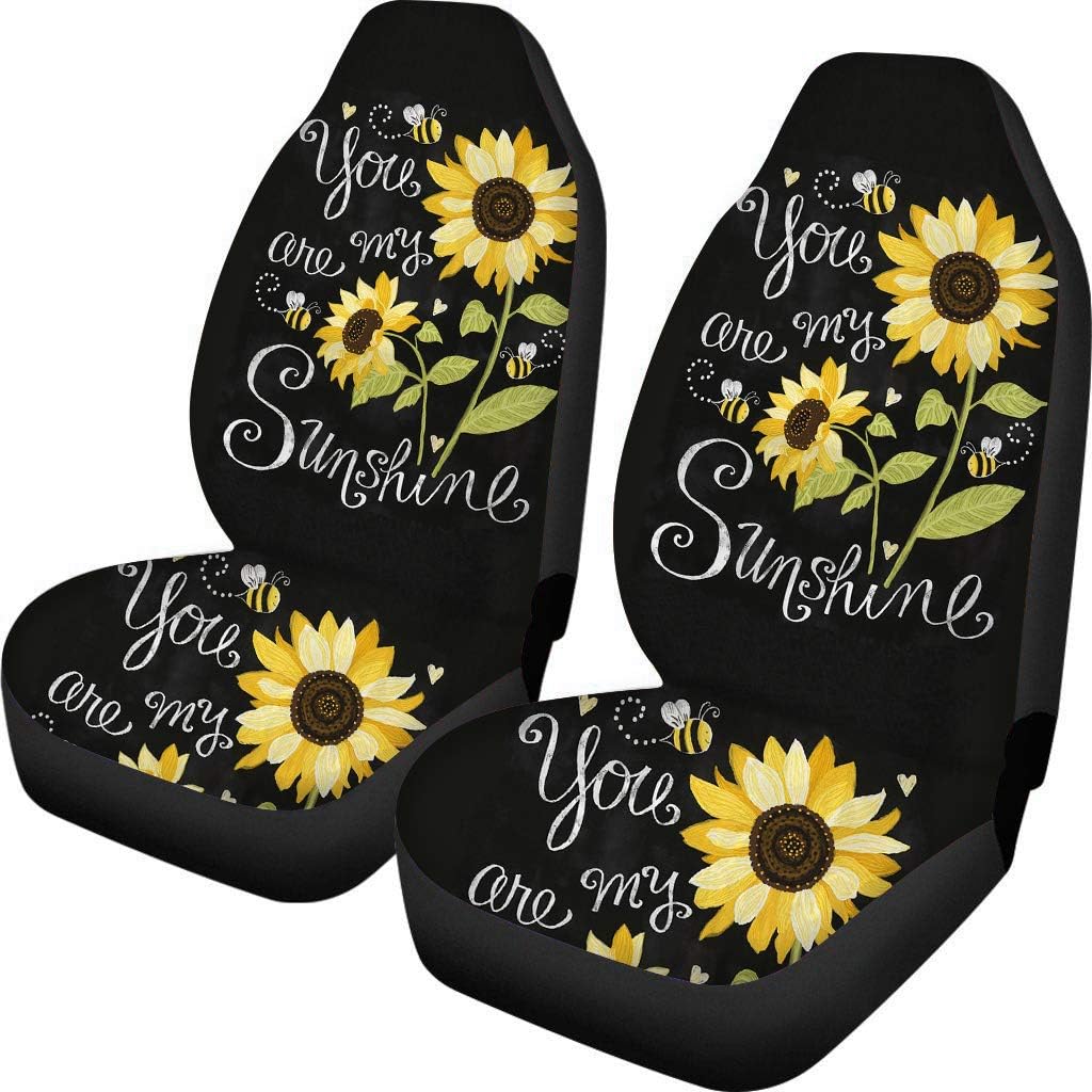 Showudesigns Sunflower Seat Covers for Cars Front Seats