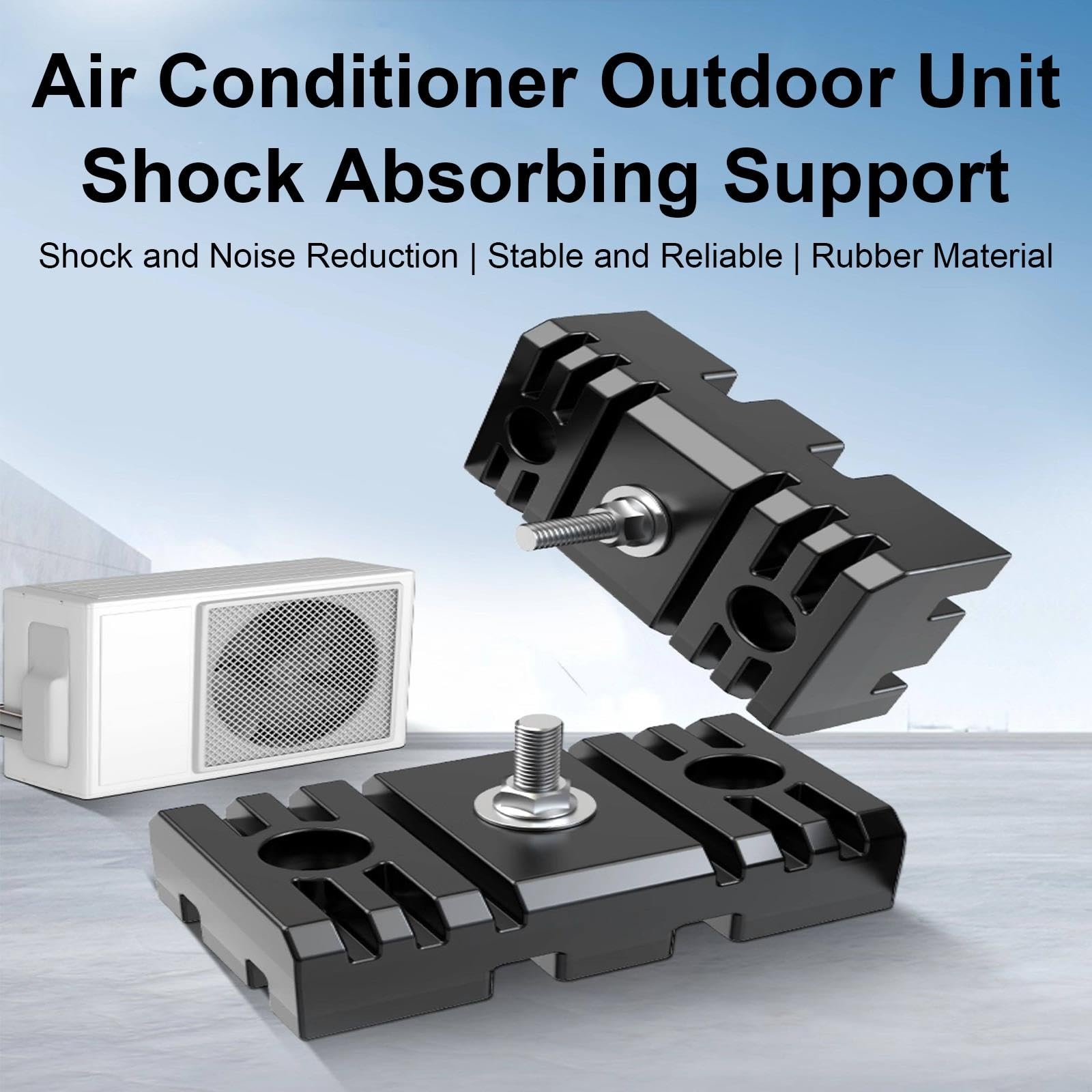 4 Goma Nonvibración Soporte para Aire Acondicionado