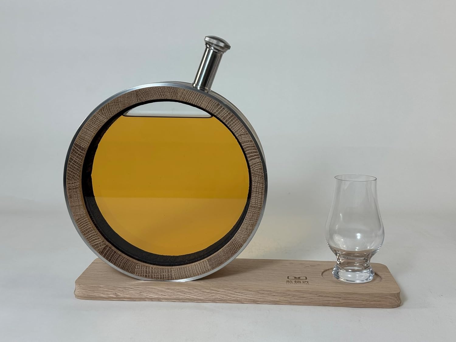 New HTJ 800ML Oak Barrel Aging Barrel Oak Barrel Wine Barrel Charred Oak Barrels for Aging Whiskey Bourbon Cocktails Rum Decanter For The Home Brewer, Distiller. (800ML French oak barrel)