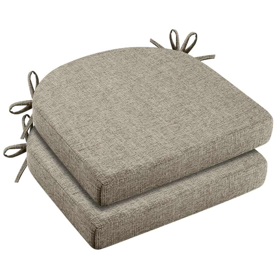 Juego de 2 cojines para silla de 43x42x5cm, cojín de espuma de alta densidad, cómodo cojín para asiento para interior/exterior, funda de silla para jardín, balcón, cojín para comedor, sala de estar