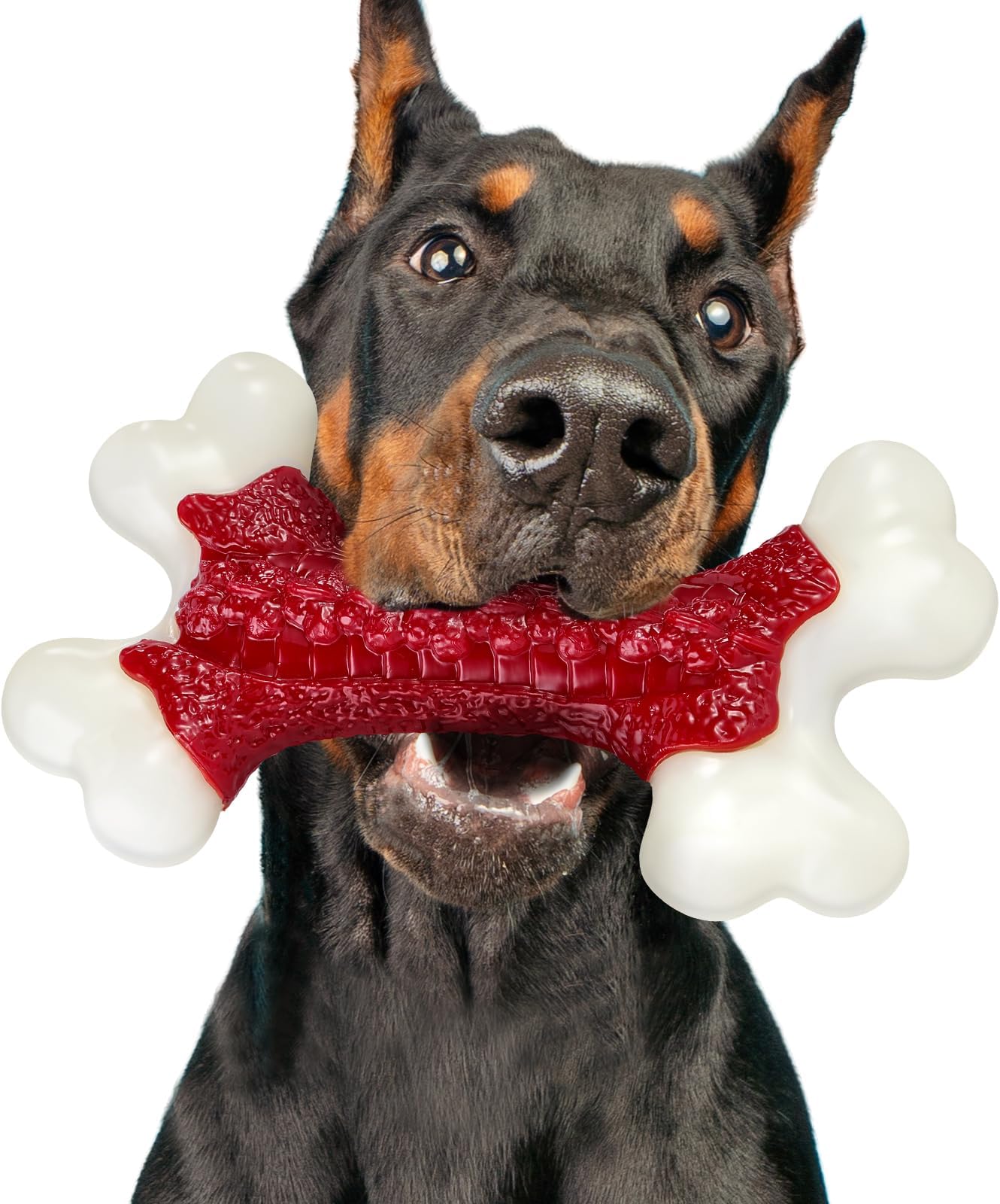 Kseroo Tough Dog Toys, Dog Toys for Aggressive Chewers Large Breed, Aggressive Chew Toys for Large Dogs, Dog Bone Chew Toy Nylon Durable Dog Toys for Large Dogs Dog Extreme Chew Toys Indestructible