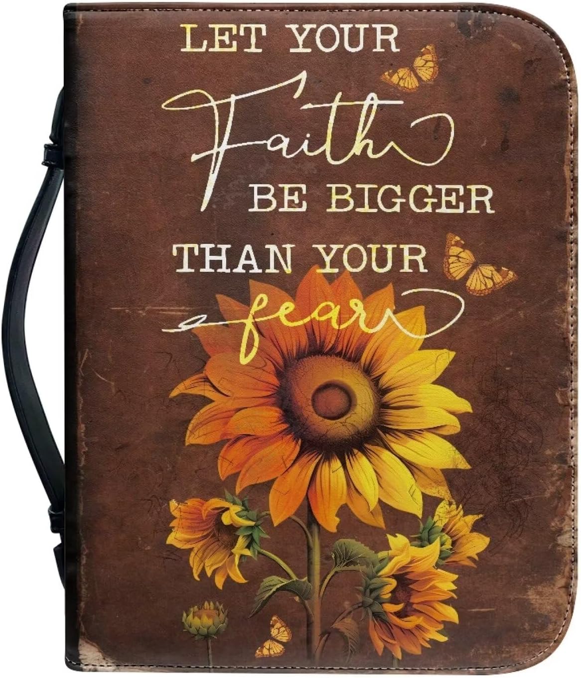 Bible Covers Bible Case for Women Waterproof Bible Bag PU Leather Men Bible Carrying Case