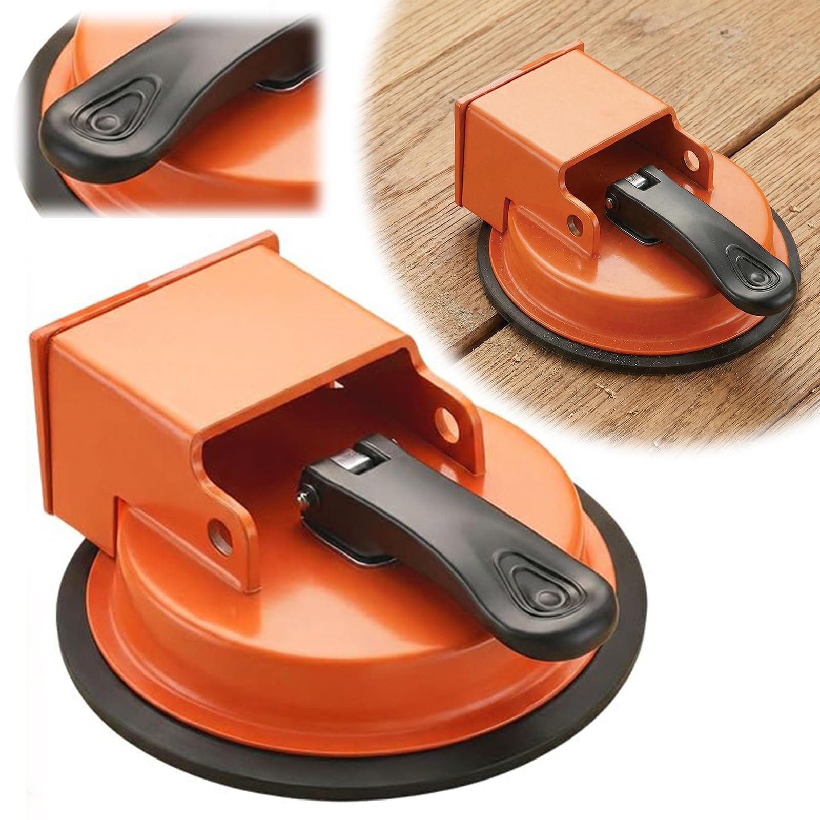 Floor Joint Fixer Tool Heavy Duty Suction Cup Plank Grabber Laminate Flooring Tools for Wood Floors Laminate Vinyl Plank Hardwood (A)