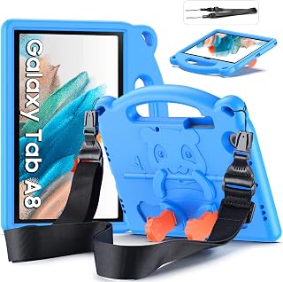 Kinder Hülle für Samsung Galaxy Tab A8 10,5 Zoll 2022/2021, Blau
