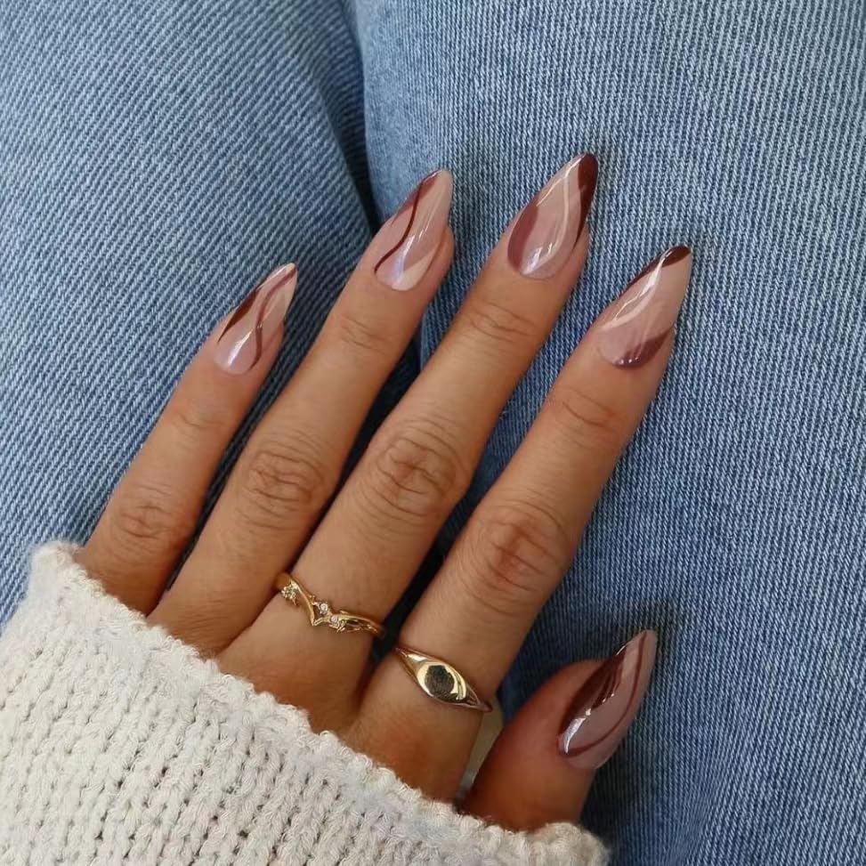 Miniatura 2 de 30 uñas postizas a presión Aurora blancas nacaradas, ajuste supremo y uñas de gel suave natural, 15 tamaños, kit de uñas postizas reutilizables con