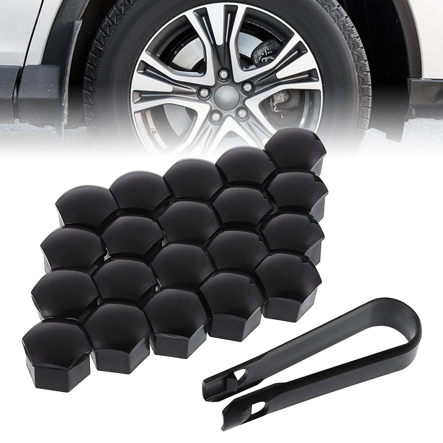 25mm (1 Inch) 5x108 Hubcentric Wheel Spacers - 63.4mm CB, M14x1.5 Studs, Fits Ford Mustang Mach-E, Land Rover, Jaguar (Set Of 4)