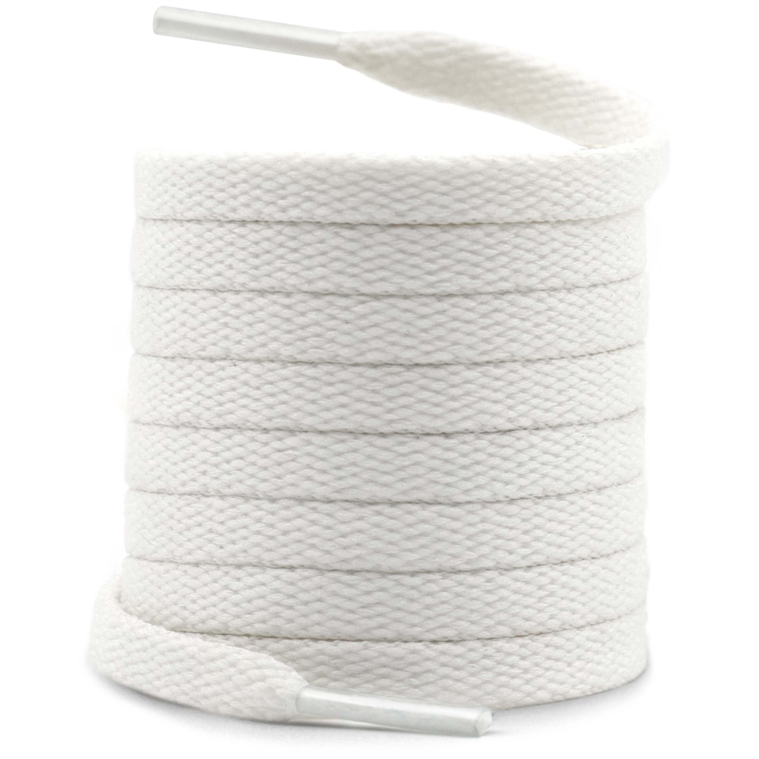 WEGOODZFFlat Trainer Shoe Laces: 8MM Wide Multi Coloured Sneakers Football Sports Shoelaces for Kids Men Women Boys and Girls 2 Pairs