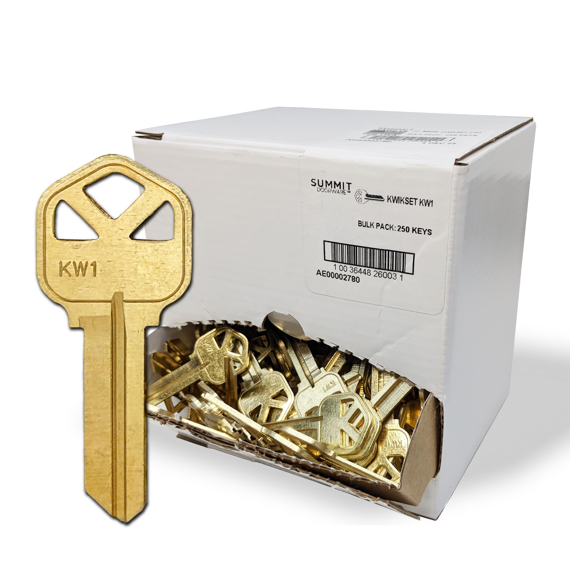 Kwikset - Confezione da 250 chiavi grezze