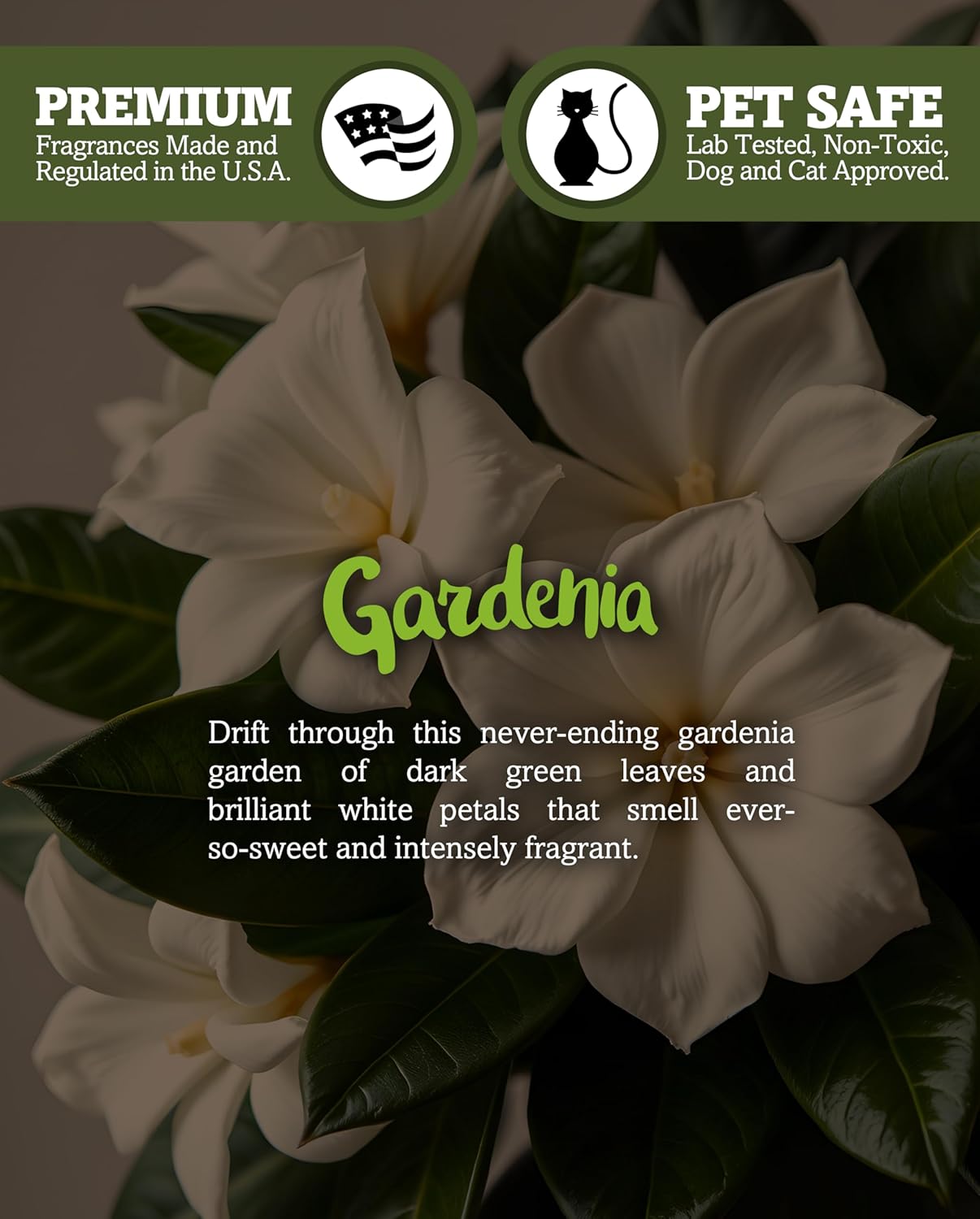 Gardenia Highly Scented Natural Soy Candle, Essential Fragrance Oils, 100% Soy, Phthalate & Paraben Free, Clean Burning, 9 Oz. - Image 4