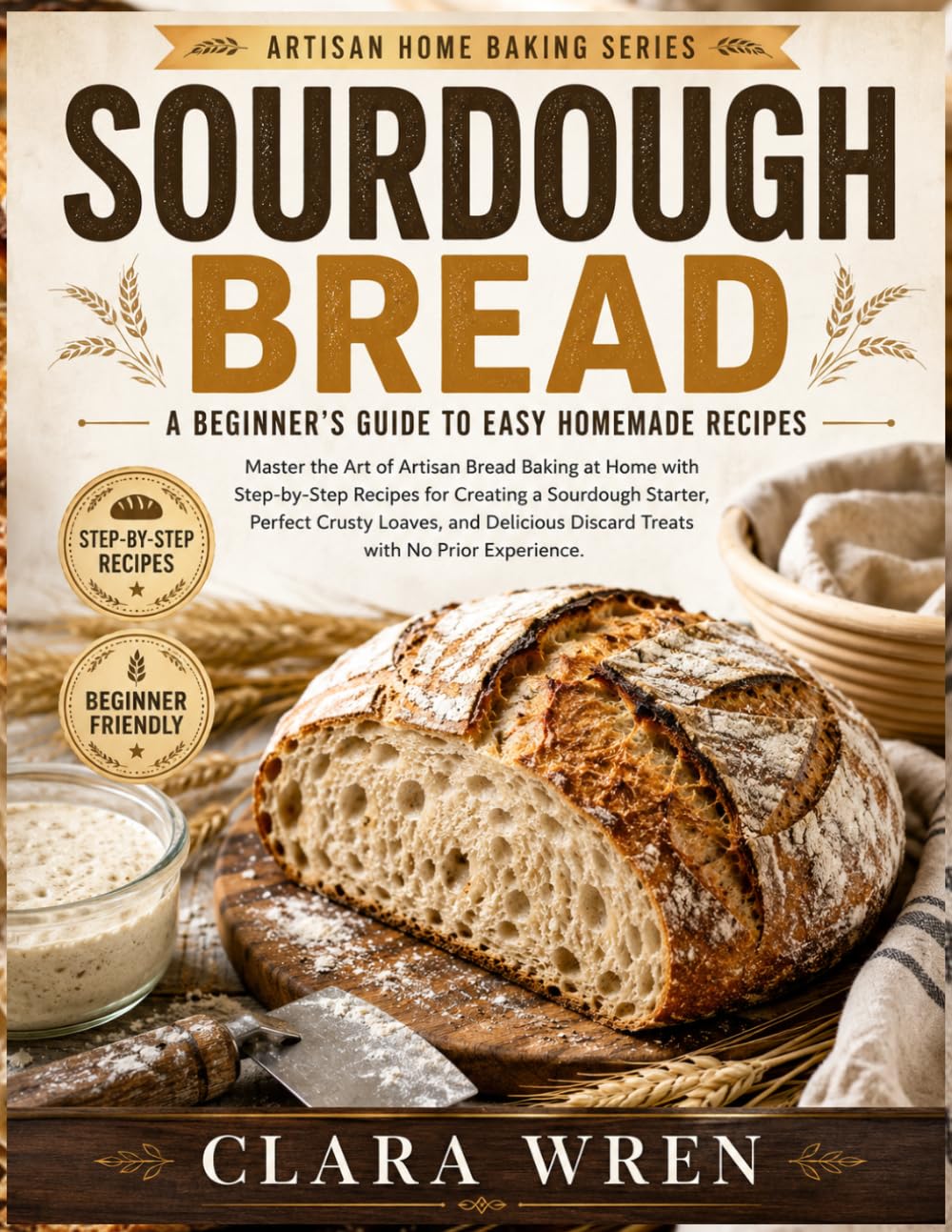 SOURDOUGH BREAD A BEGINNER’S GUIDE TO EASY HOMEMADE RECIPES: Master the Art of Artisan Bread Baking at Home with Step-by-Step Recipes for Creating a ... Discard Treats with No Prior Experience