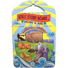DTC Childrens Bible Story Picture Board with Reusable Stickers, Noahs Ark