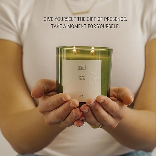 Miniatura 6 de Vela de soja prémium  Velas perfumadas de Santal Woods para el hogar  Velas de soja natural regalos para mujeres  Vela de aromaterapia, colección