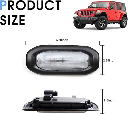 Miniatura 7 de Luces del compartimento del maletero para Jeep JL, kit de luz interior trasera de repuesto para accesorios Jeep Wrangler JL, interruptor de sensor