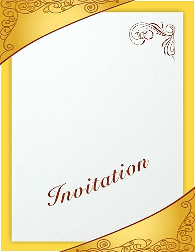 Miniatura 5 de 25 fundas de color amarillo dorado brillante de 65 libras, papel de tarjeta, 8.5 x 14 pulgadas (8.5 x 14 pulgadas), tamaño del menú, cartulina