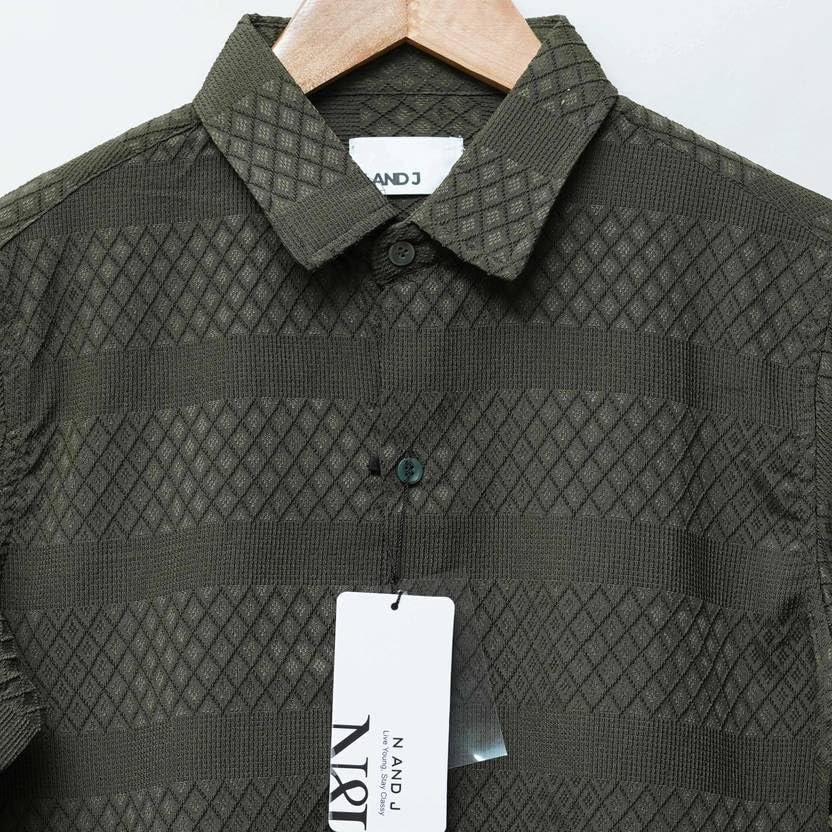 Image of Men's Casual Button Down Shirts Long Sleeve Linen Shirt Fashion Textured Beach Summer Shirts| Men Stylish Shirt | Men Fancy