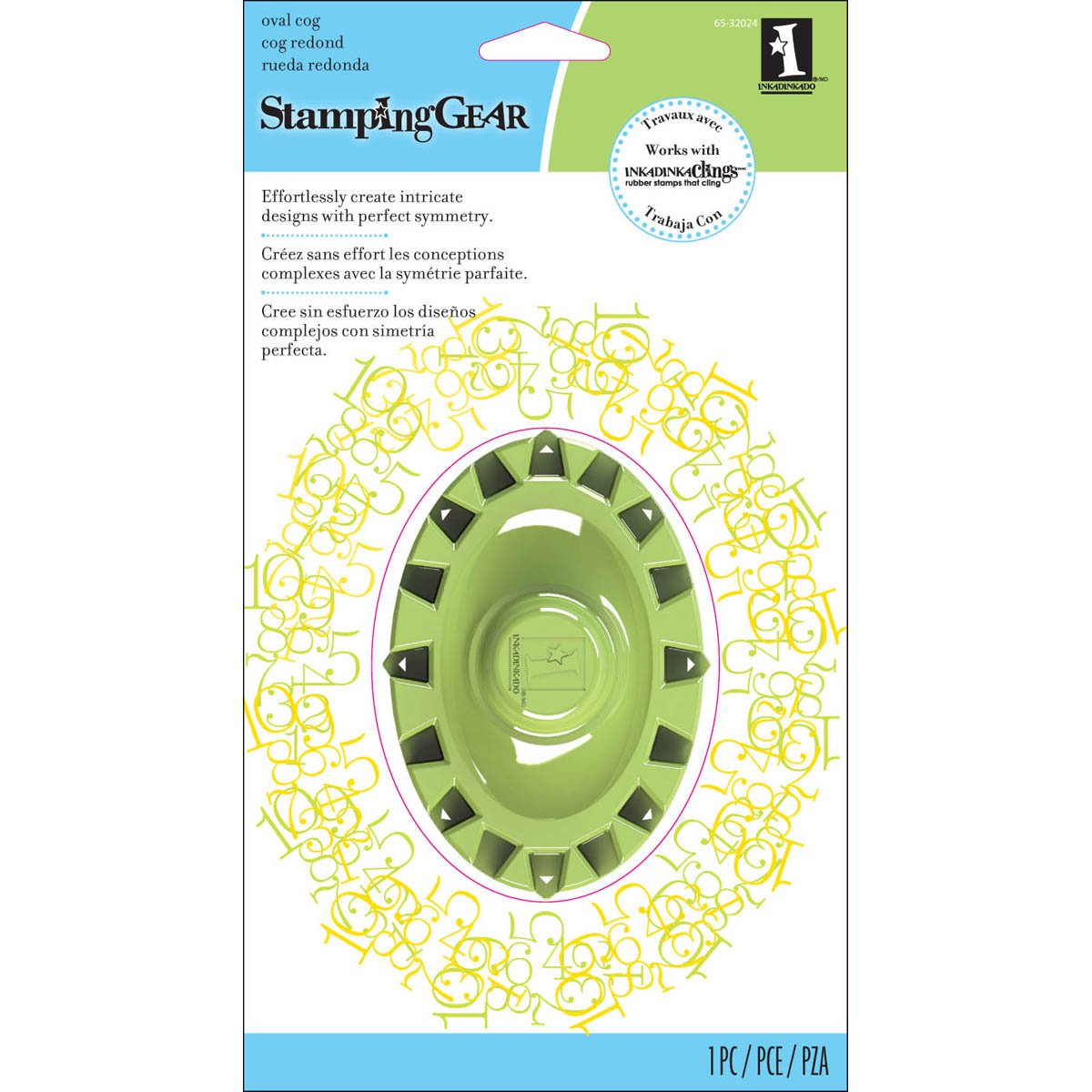Inkadinkado 65-32024 Stamping Gear, Oval Cog