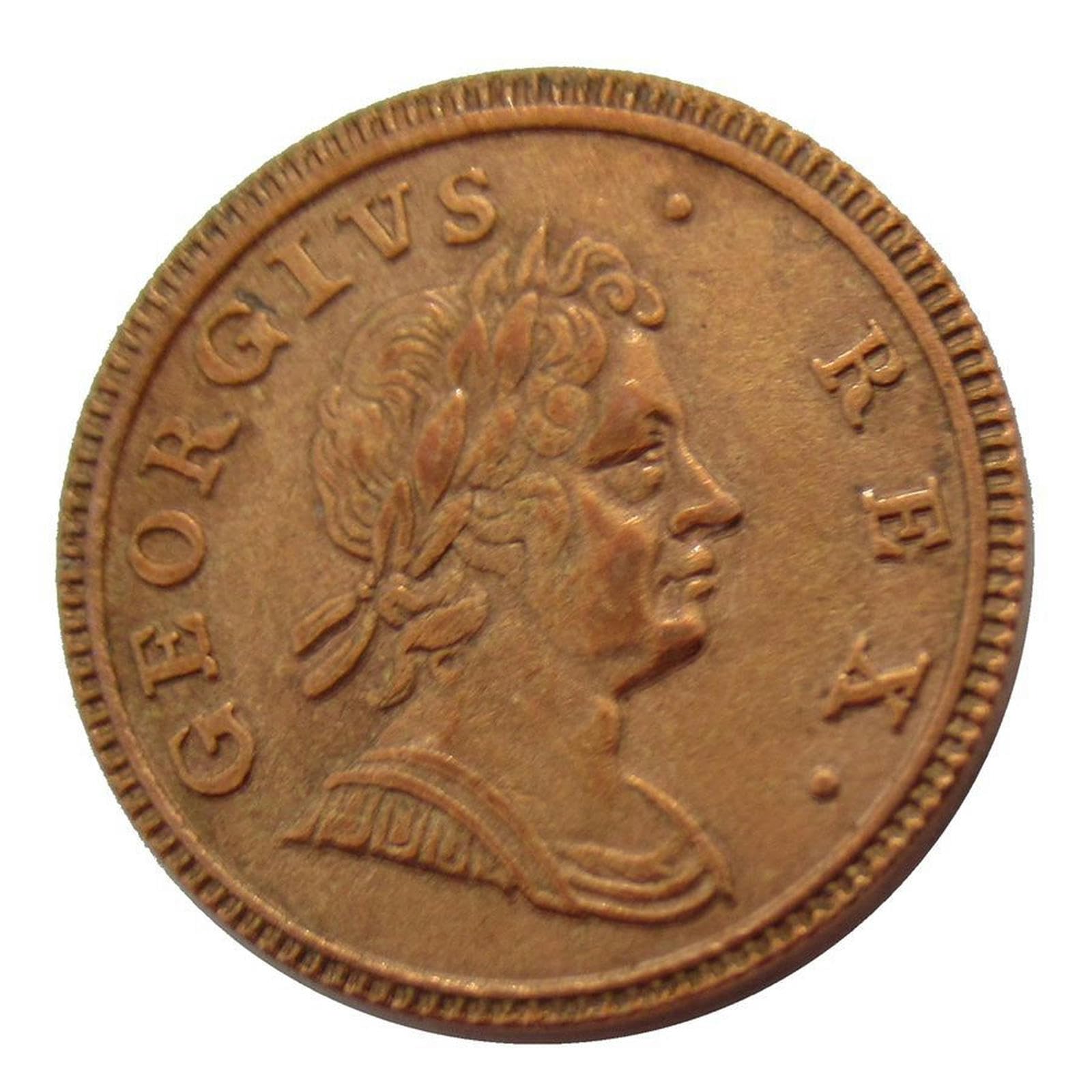 Moneda Conmemorativa de Material de Cobre de artesanía Antigua del Reino Unido George 1719-1724 - 6 Combinaciones