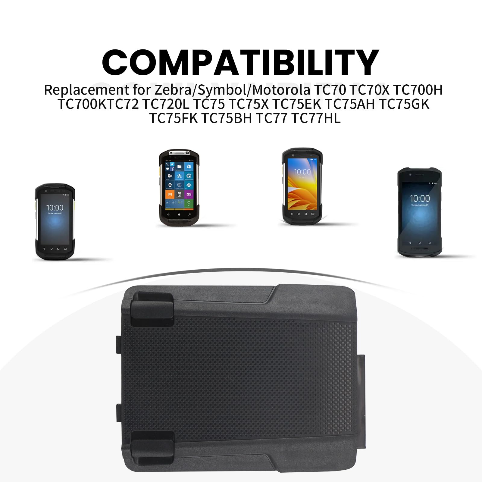 ANTIEE BT-000318 Batterie Compatible Avec Les modèles Motorola/Zebra TC70+ TC75 TC77 TC72 Batterie pour Scanner 82-171249-01 82-171249-02 BTRY-TC70X-46MA1-01 4.2V