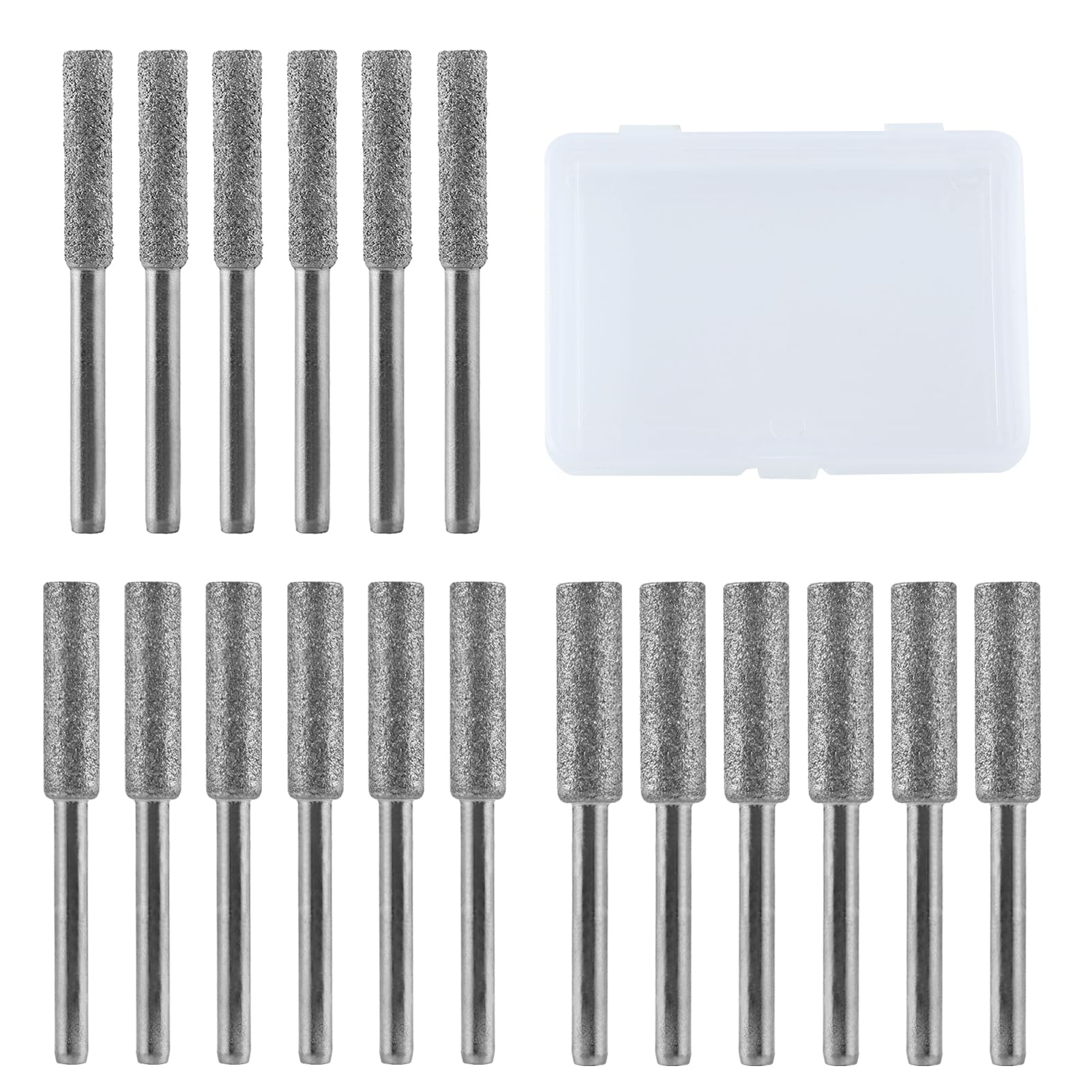 Foret diamant pour tronçonneuse LEONTOOL 18 pièces tiges 3mm argentées