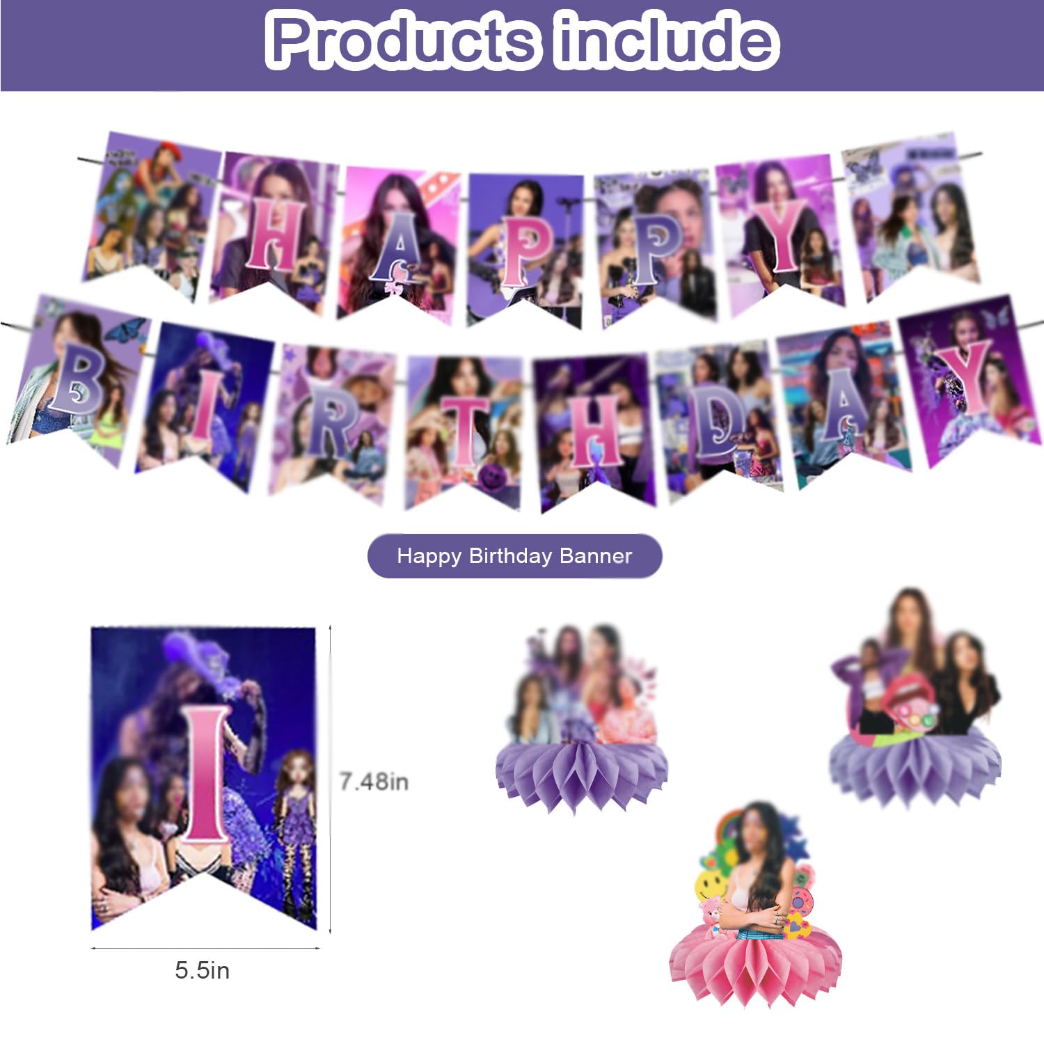 Kit Decorazioni Festa Olivia Rodrigo – 18 Palloncini, Striscione, Topper Per Torta E Cupcake – Forniture Per Compleanno A Tema Musica - 2