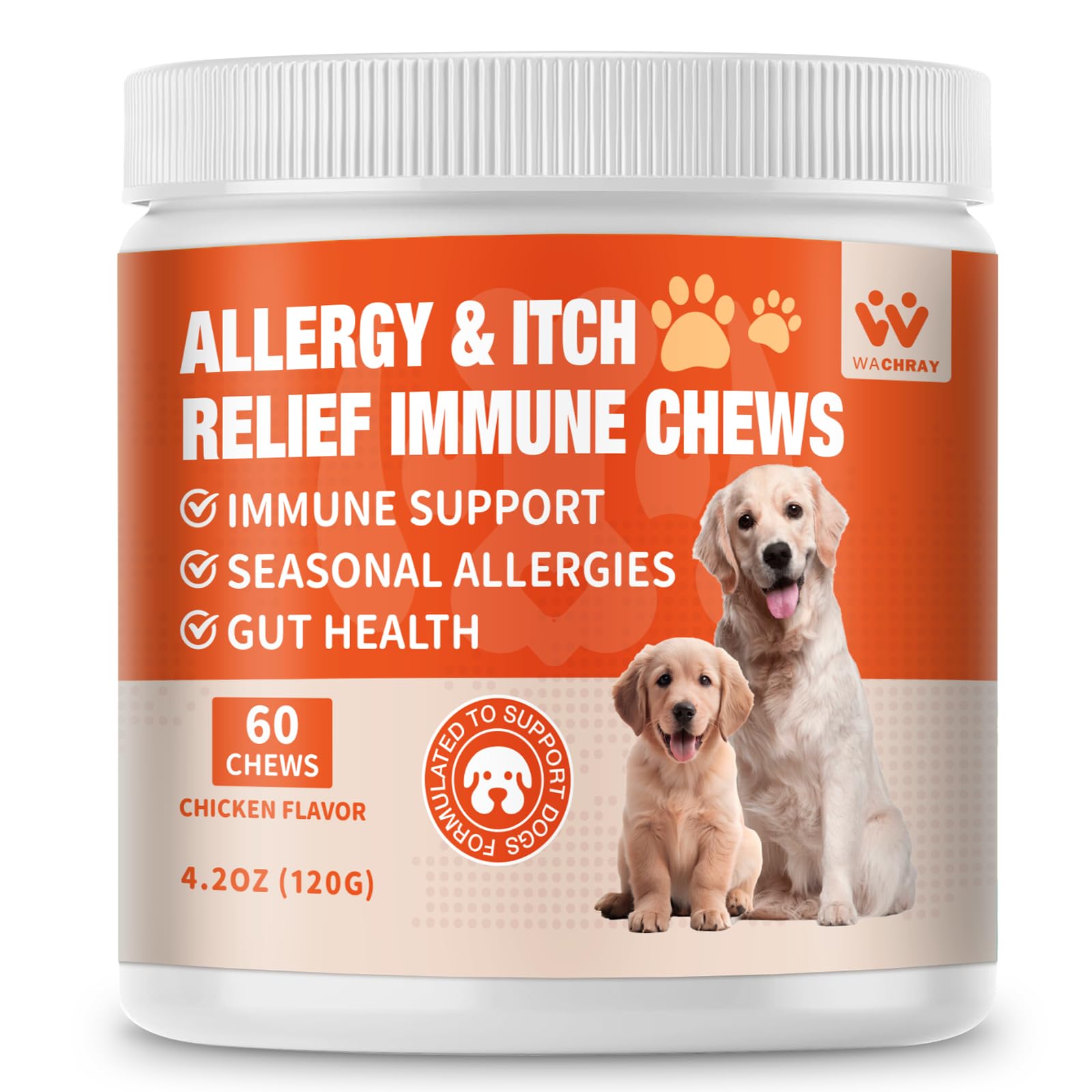 Mastications à mâcher pour chien lors des crises d'allergies