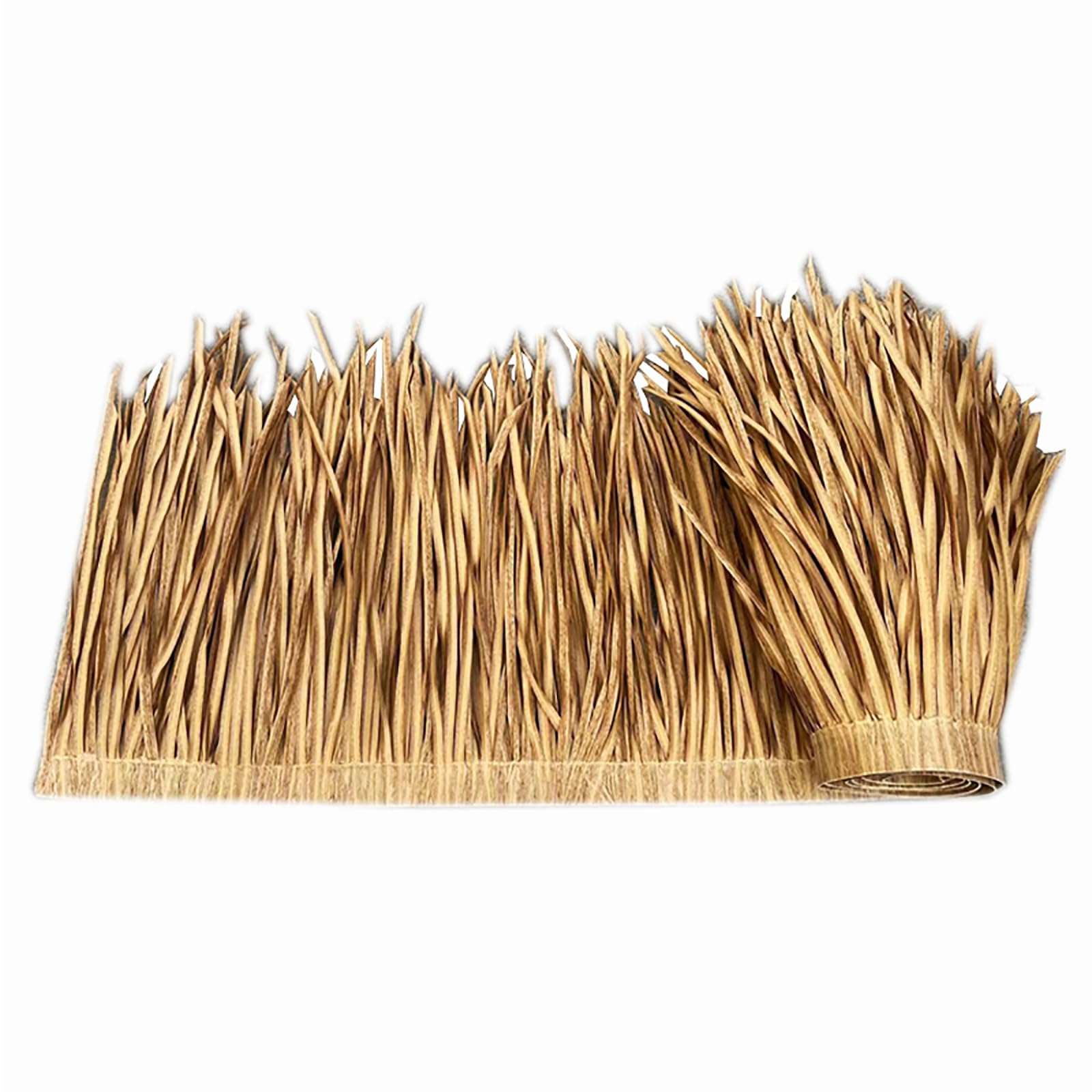 CWCQGH Artificial Straw Thatch Roofing Rolls Mexican Style Panels for Outdoor Garden Patio Umbrella Bar Hut Boat Blinds Grass 0.6x8m HighQuality Synthetic Palm Thatch Easy to Install & Durable
