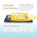 realme C83 5G Smartphone 128GB ROM 4GB RAM 6.8 Inch 144Hz Display 7000mAh Titan Battery Android 16 Dimensity 6300 Processor, IP64 Waterproof Support AI Camera, Dual SIM, GPS, WiFi Green gallery image