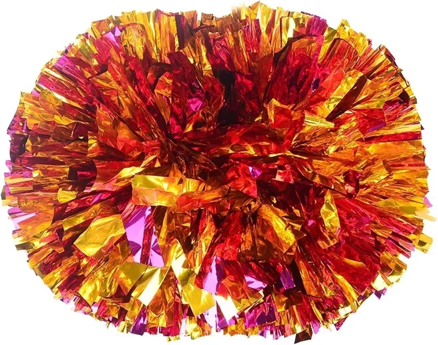 Dance Cheerleading Pompoms, Cheerleading Pom Poms Pack of 4 Multicolor 34cm