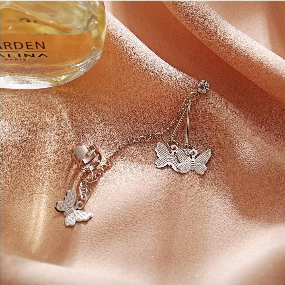 81 Pcs Ear Cuff Helix Cartilage Ear Clip on Wrap Earrings Ear Cuffs for Women Men Non Piercing Ear Clip Fake Earrings Cartilage(Gold/Silver/Black) - Image 7