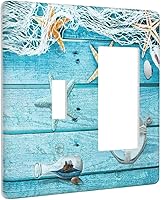 Vista 170 de Funky Retro Vintage 70s 60s Boho Hippie Hongo Botánico Floral 2 Gang Interruptor de luz de palanca doble Placa de pared Cubierta de toma