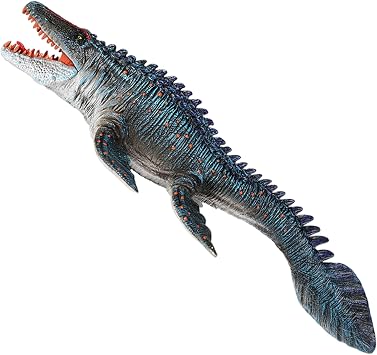 Mosasaurus Toy - Realistic Plastic Dinosaur with Movable Mouth & Sharp Teeth, 13x5x2 Educational for Kids