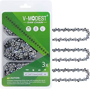 Amazon.com: 3-Pack 10 Inch Chainsaw Chains Replacement 1/4